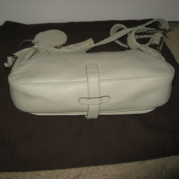 Gucci Handmade Crossbody Ivory Leather Satchel - Picture 6 of 8